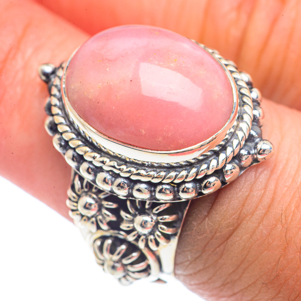 Pink Opal Rings handcrafted by Ana Silver Co - RING71787