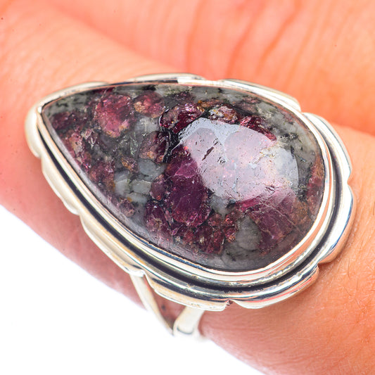Russian Eudialyte Rings handcrafted by Ana Silver Co - RING71789
