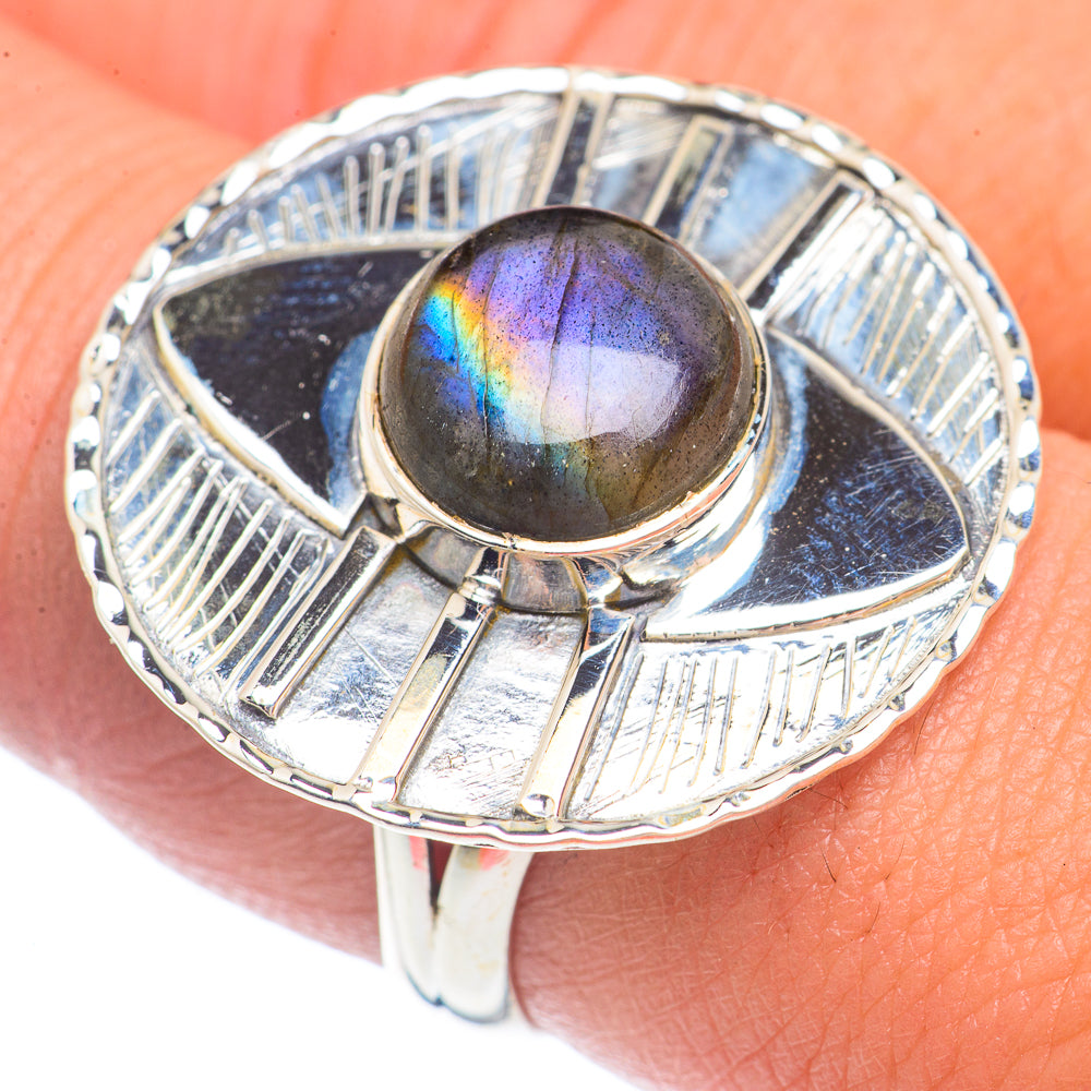 Labradorite Rings handcrafted by Ana Silver Co - RING71792