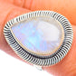 Rainbow Moonstone Rings handcrafted by Ana Silver Co - RING71803