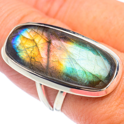 Labradorite Rings handcrafted by Ana Silver Co - RING71805