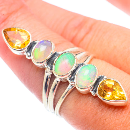 Ethiopian Opal Rings handcrafted by Ana Silver Co - RING71806