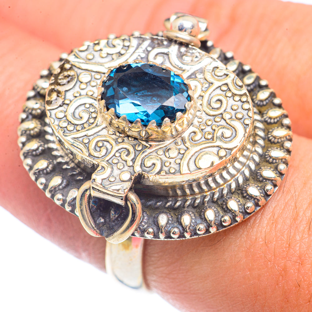 London Blue Topaz Rings handcrafted by Ana Silver Co - RING71808