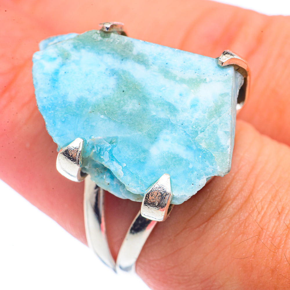 Larimar Rings handcrafted by Ana Silver Co - RING71811