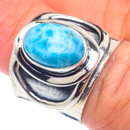 Larimar Rings handcrafted by Ana Silver Co - RING71812