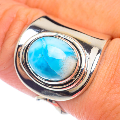 Larimar Rings handcrafted by Ana Silver Co - RING71817