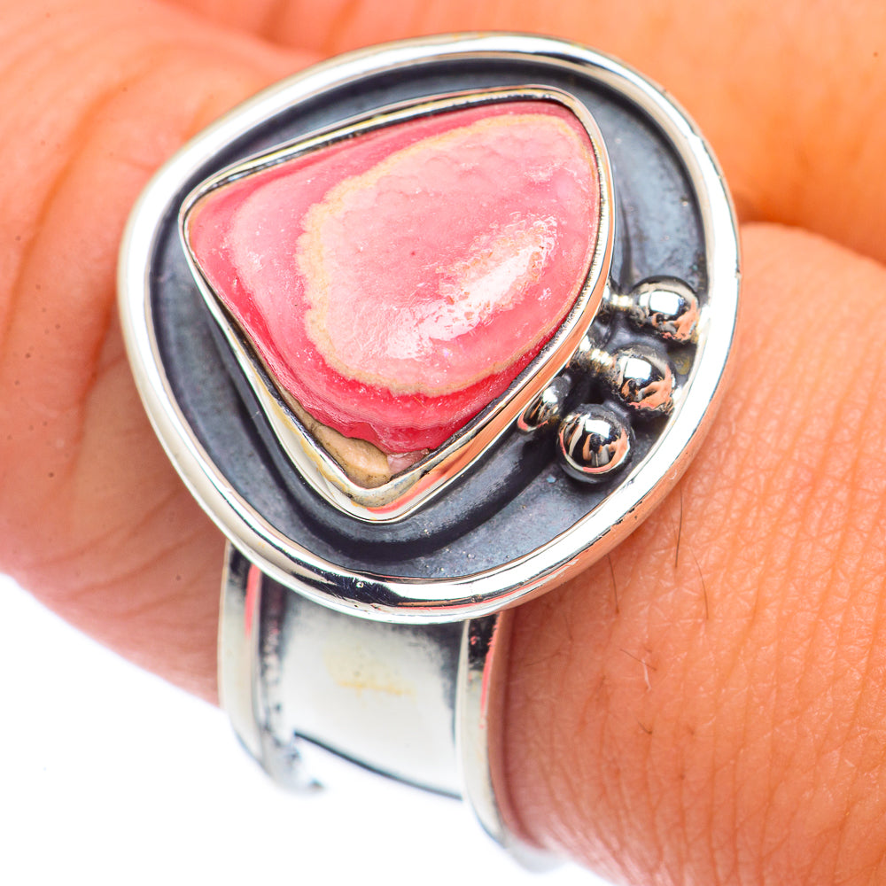 Rhodochrosite Rings handcrafted by Ana Silver Co - RING71829