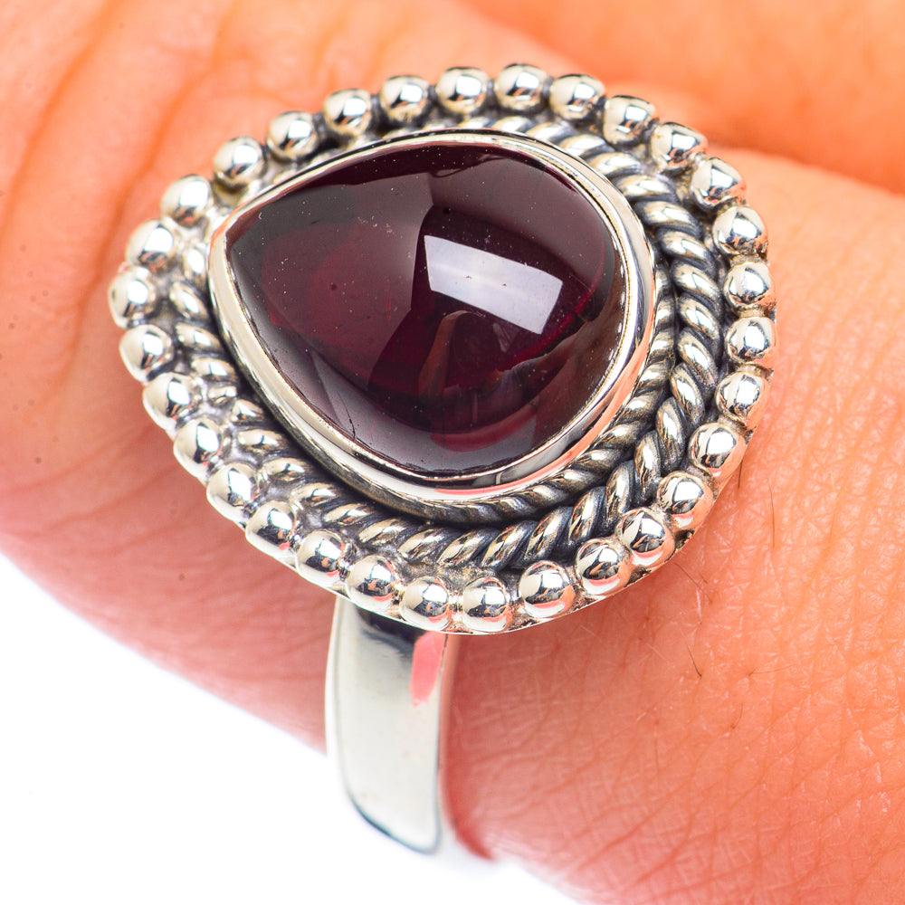Garnet Rings handcrafted by Ana Silver Co - RING71834
