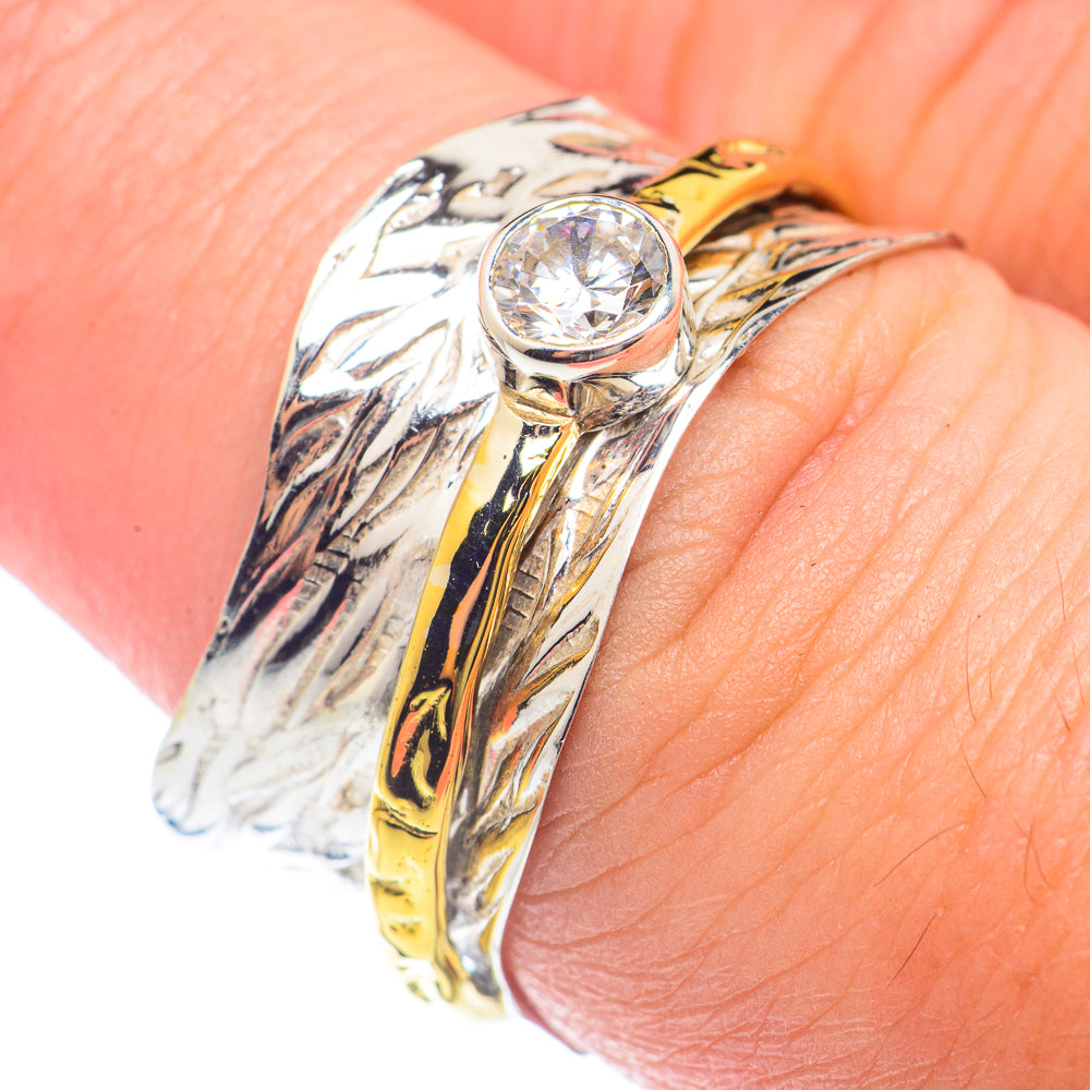 White Quartz Copper Rings handcrafted by Ana Silver Co - RING71838