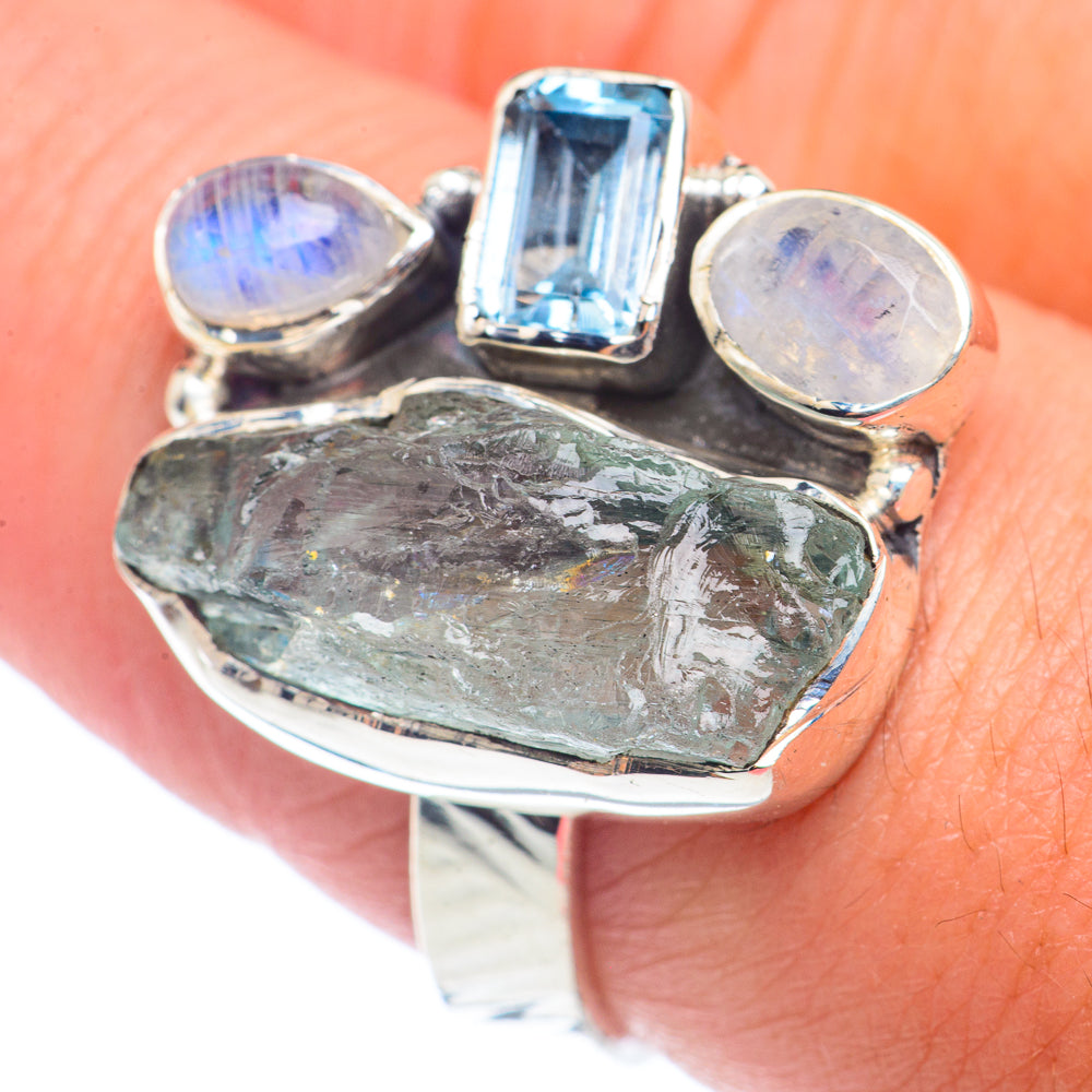 Aquamarine Rings handcrafted by Ana Silver Co - RING71859