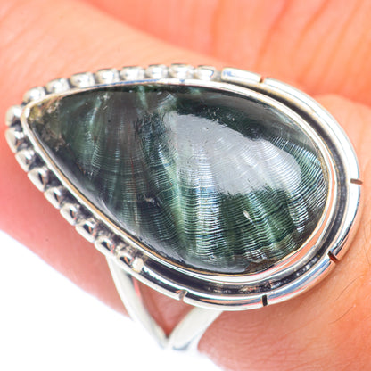 Seraphinite Rings handcrafted by Ana Silver Co - RING71861