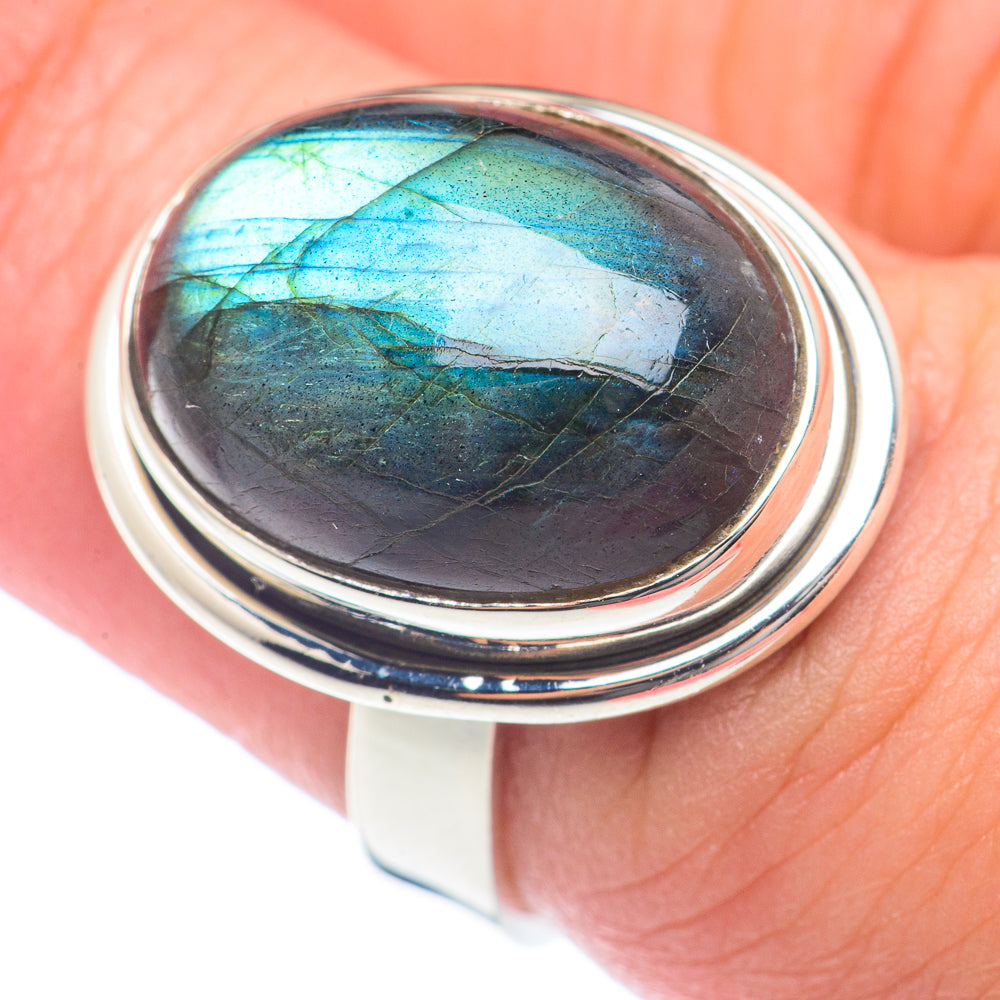 Labradorite Rings handcrafted by Ana Silver Co - RING71862