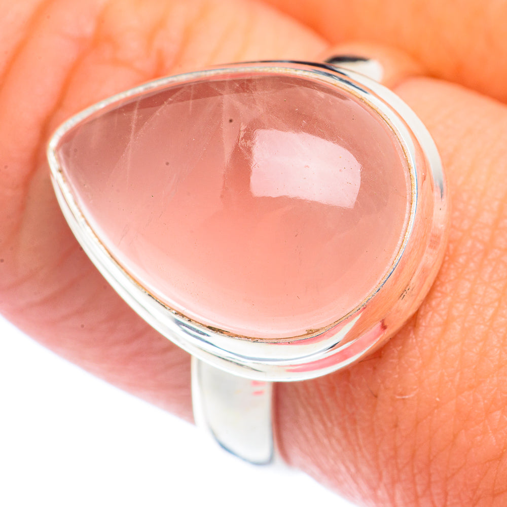Rose Quartz Rings handcrafted by Ana Silver Co - RING71870