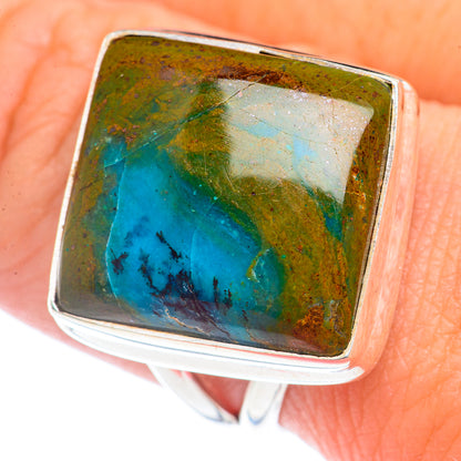 Chrysocolla Rings handcrafted by Ana Silver Co - RING71888