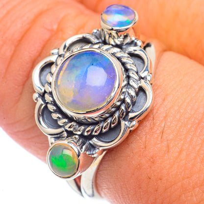 Ethiopian Opal Rings handcrafted by Ana Silver Co - RING71891