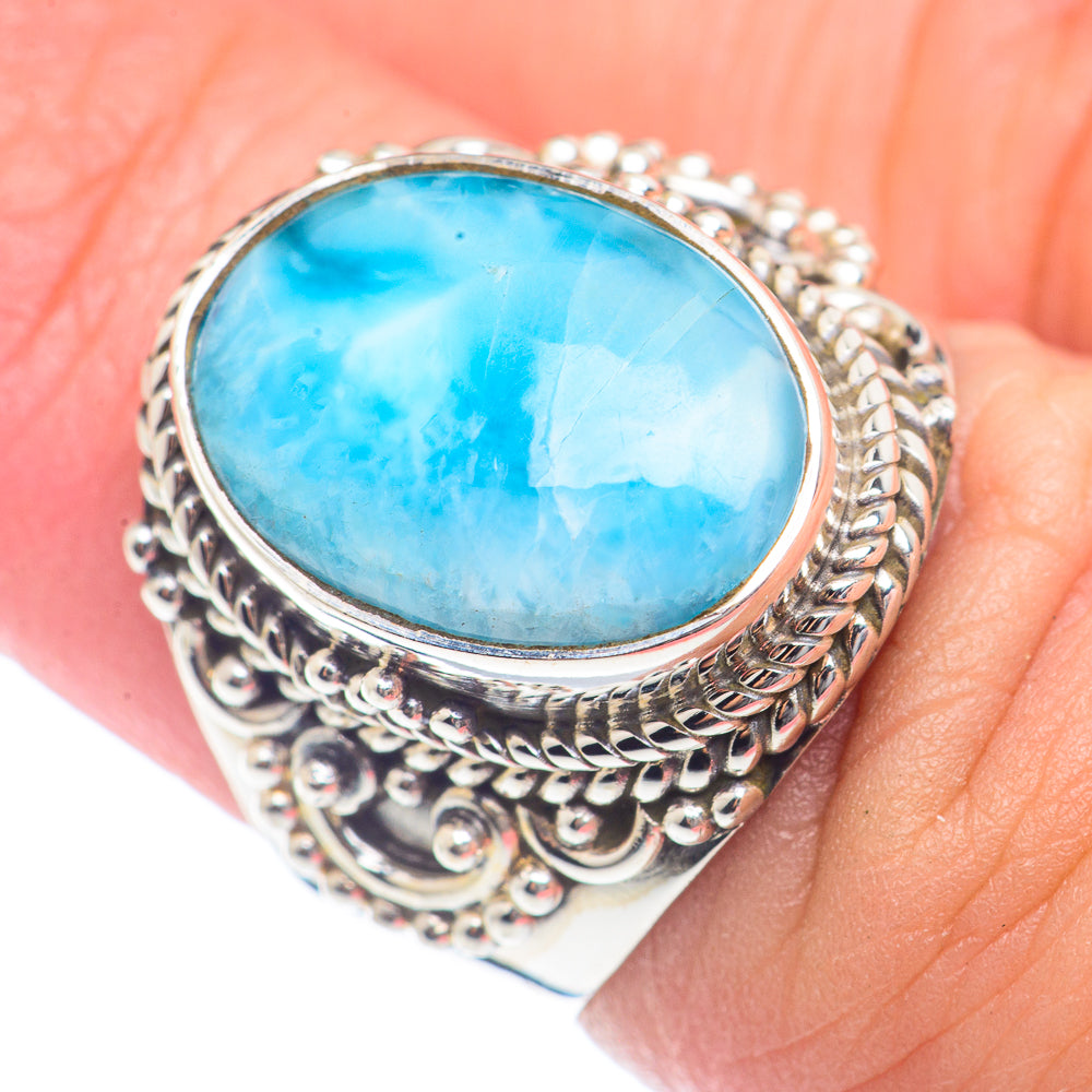 Larimar Rings handcrafted by Ana Silver Co - RING71894