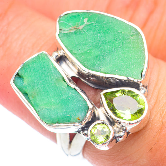 Chrysoprase Rings handcrafted by Ana Silver Co - RING71900