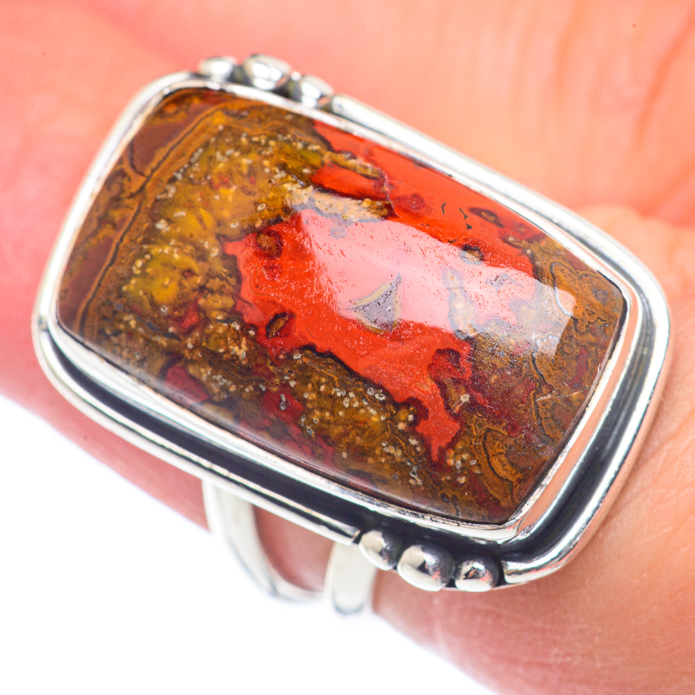 Mahogany Obsidian Rings handcrafted by Ana Silver Co - RING71906