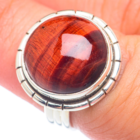 Red Tiger Eye Rings handcrafted by Ana Silver Co - RING71907