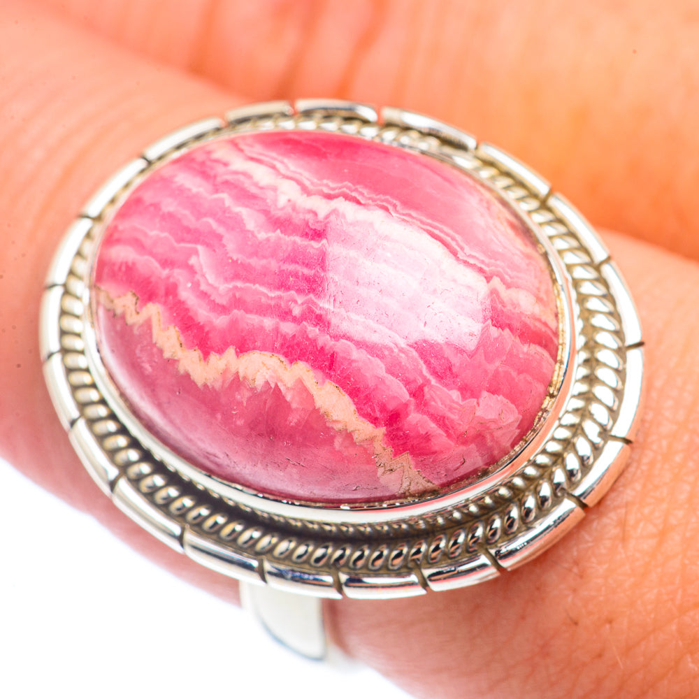 Rhodochrosite Rings handcrafted by Ana Silver Co - RING71910