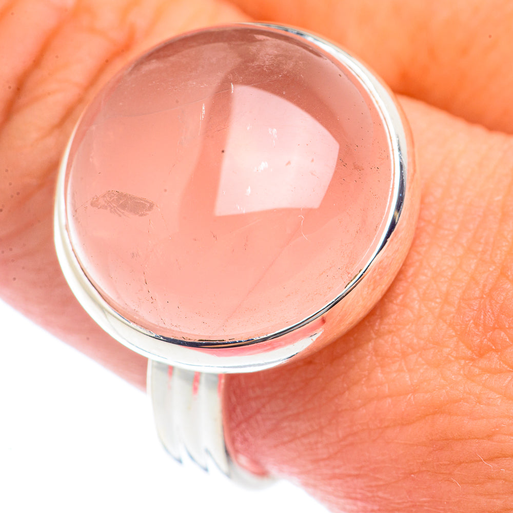Rose Quartz Rings handcrafted by Ana Silver Co - RING71912