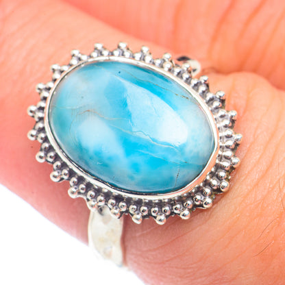 Larimar Rings handcrafted by Ana Silver Co - RING71925