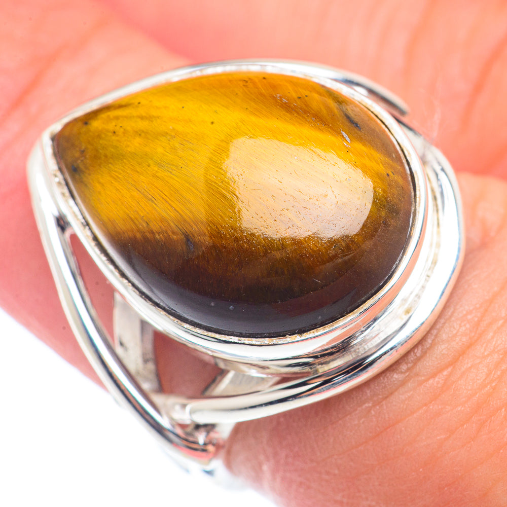 Tiger Eye Rings handcrafted by Ana Silver Co - RING71935