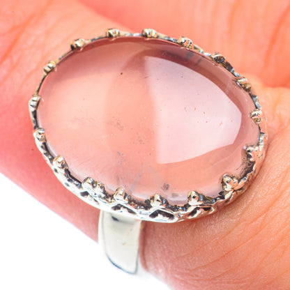 Rose Quartz Rings handcrafted by Ana Silver Co - RING71946