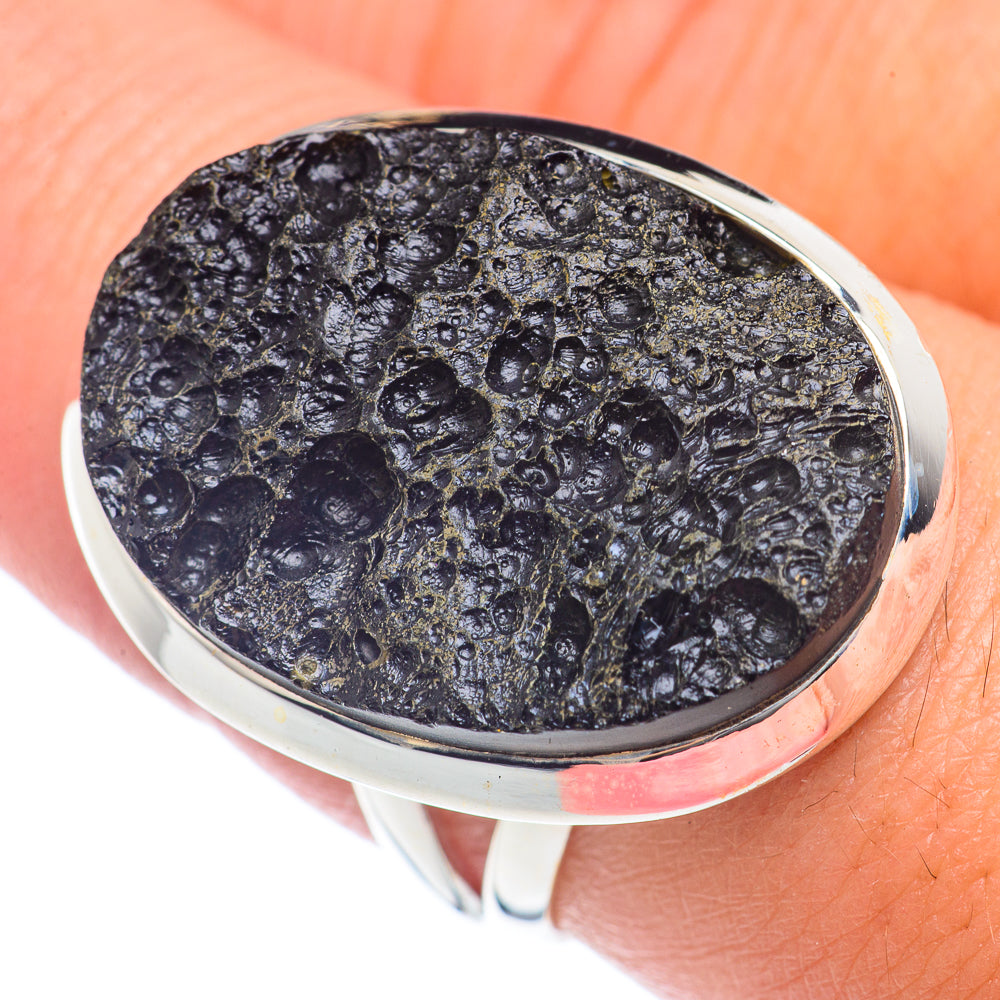Tektite Rings handcrafted by Ana Silver Co - RING71952