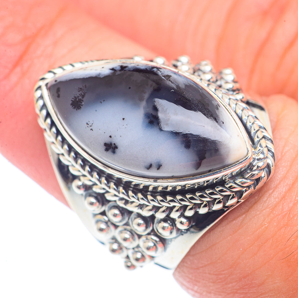 Dendritic Opal Rings handcrafted by Ana Silver Co - RING71954