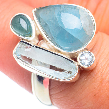 Aquamarine Rings handcrafted by Ana Silver Co - RING71966
