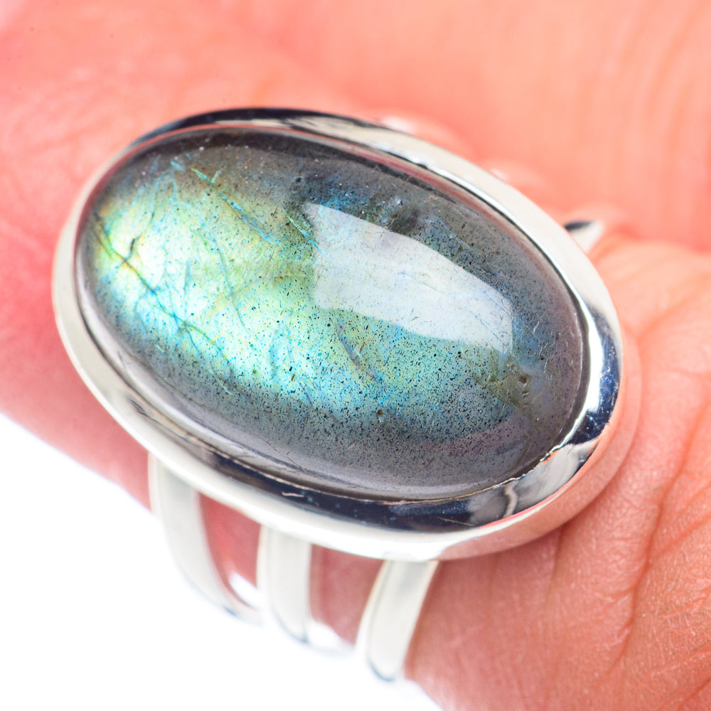 Labradorite Rings handcrafted by Ana Silver Co - RING71969