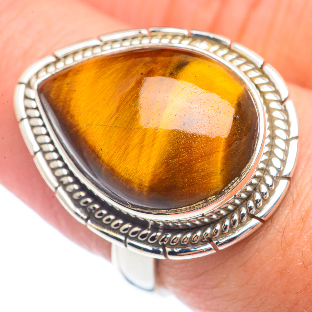 Tiger Eye Rings handcrafted by Ana Silver Co - RING71970