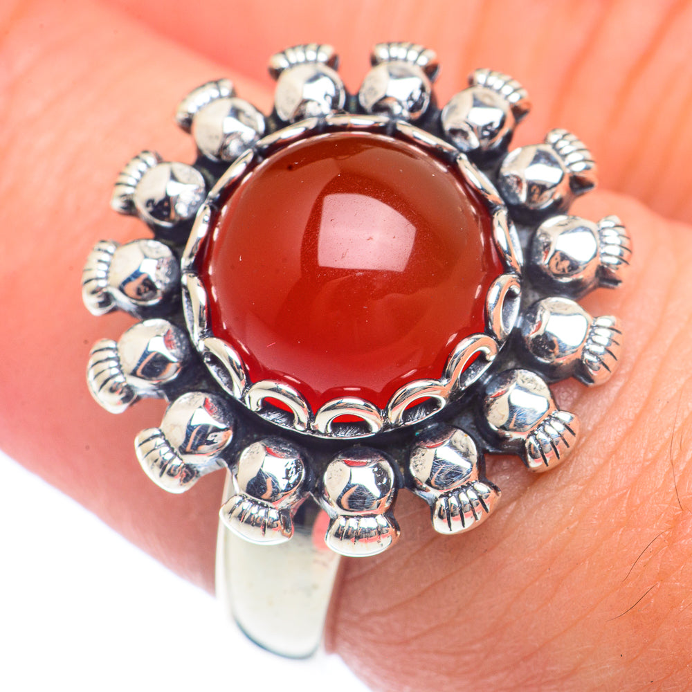 Carnelian Rings handcrafted by Ana Silver Co - RING71975