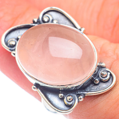 Rose Quartz Rings handcrafted by Ana Silver Co - RING71979