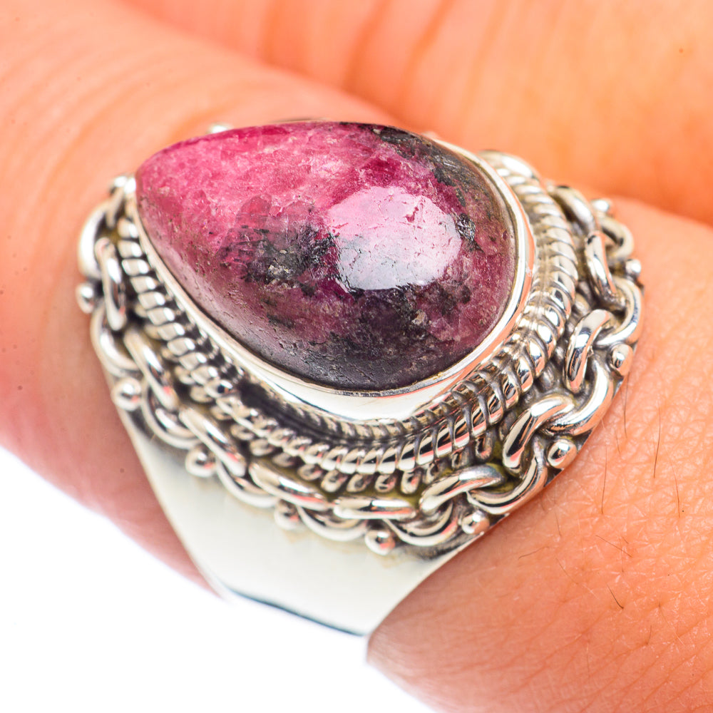 Rhodonite Rings handcrafted by Ana Silver Co - RING71981