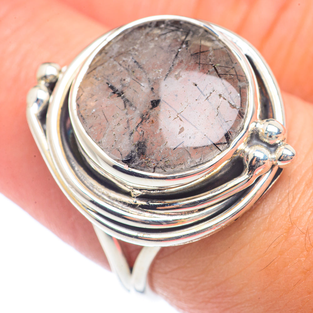 Tourmalinated Quartz Rings handcrafted by Ana Silver Co - RING71985