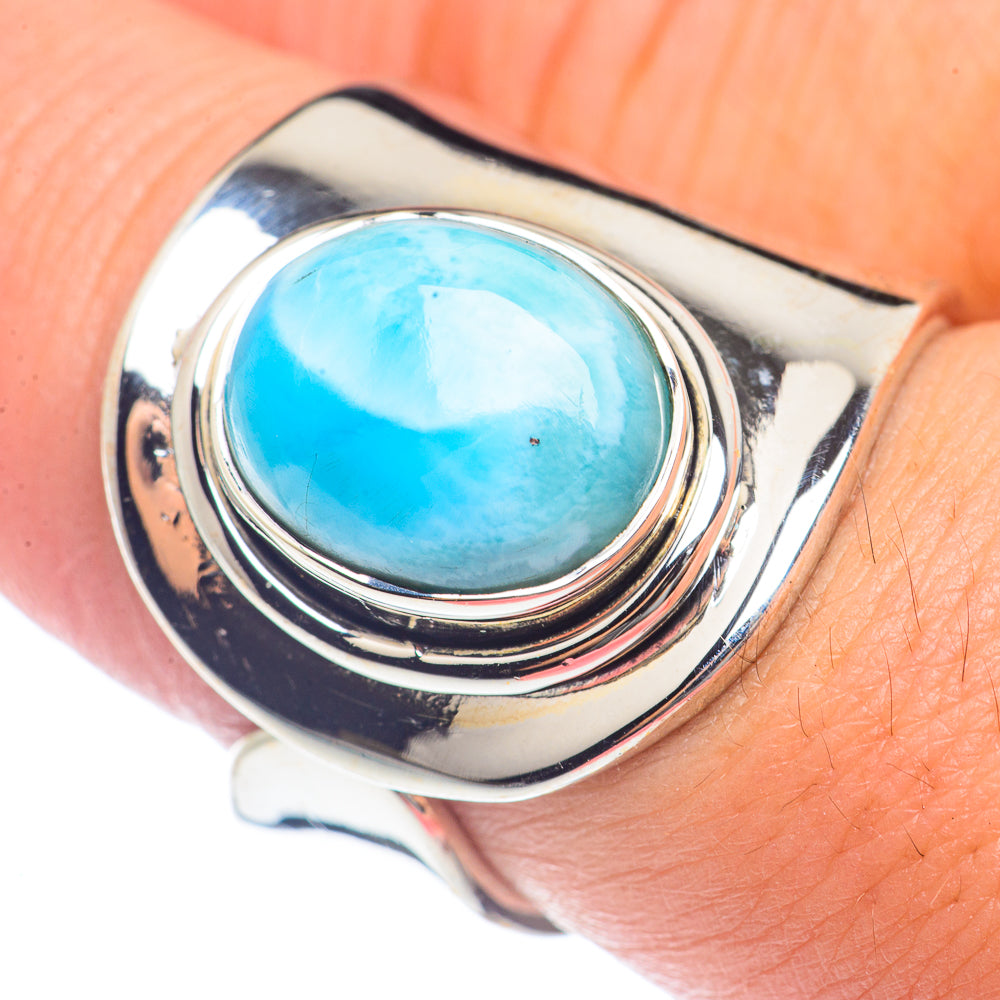 Larimar Rings handcrafted by Ana Silver Co - RING71994