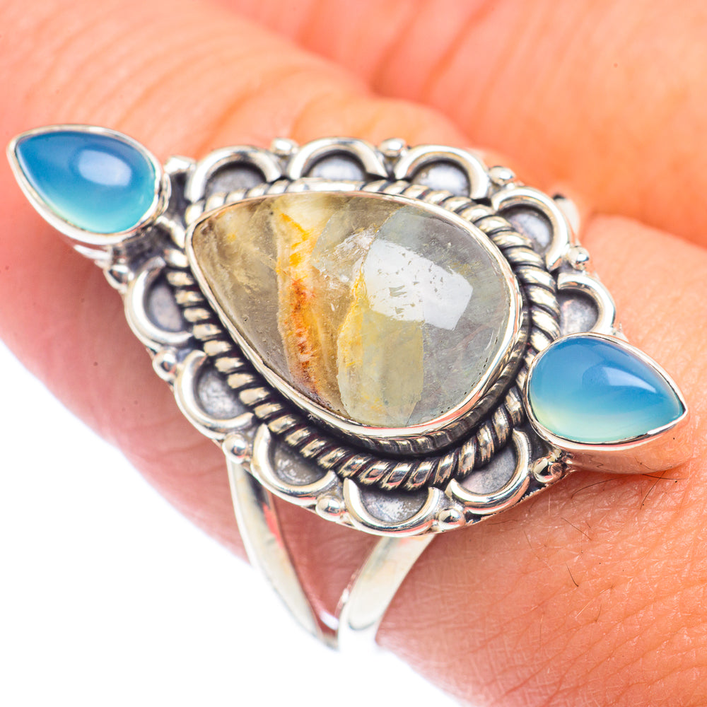 Peruvian Opal Rings handcrafted by Ana Silver Co - RING71999