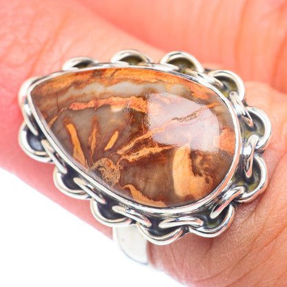 Petrified Wood Rings handcrafted by Ana Silver Co - RING72006