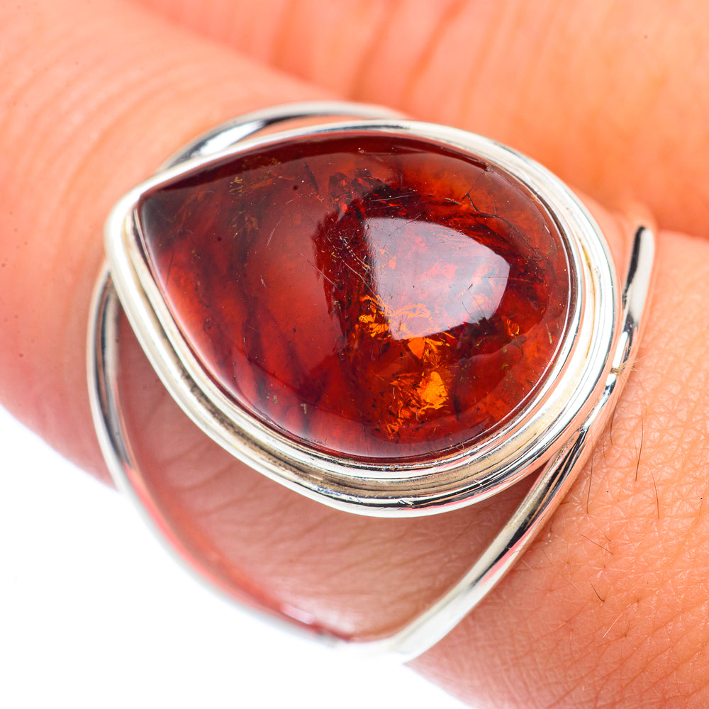 Baltic Amber Rings handcrafted by Ana Silver Co - RING72010