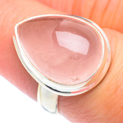 Rose Quartz Rings handcrafted by Ana Silver Co - RING72012