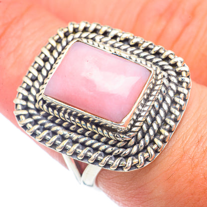 Pink Opal Rings handcrafted by Ana Silver Co - RING72016