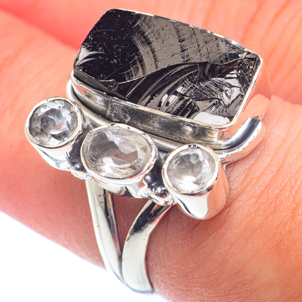 Shungite Rings handcrafted by Ana Silver Co - RING72023