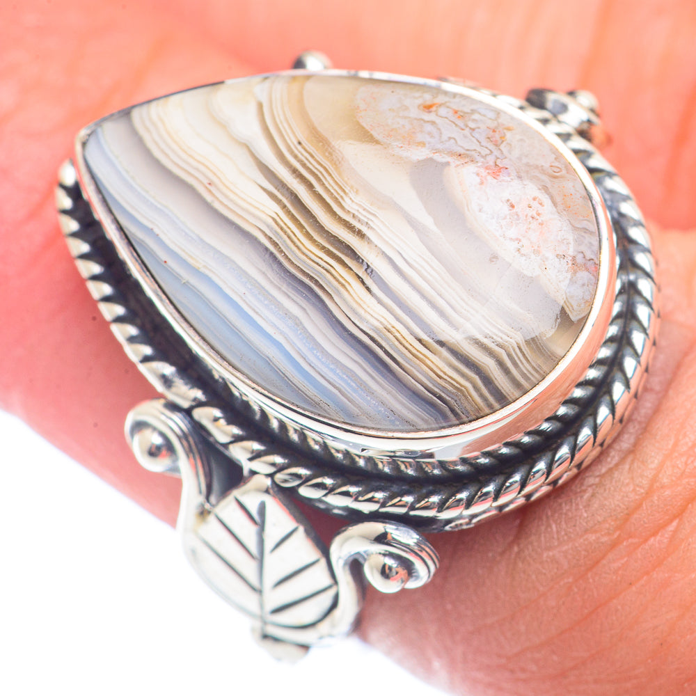 Botswana Agate Rings handcrafted by Ana Silver Co - RING72024