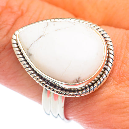 Howlite Rings handcrafted by Ana Silver Co - RING72029