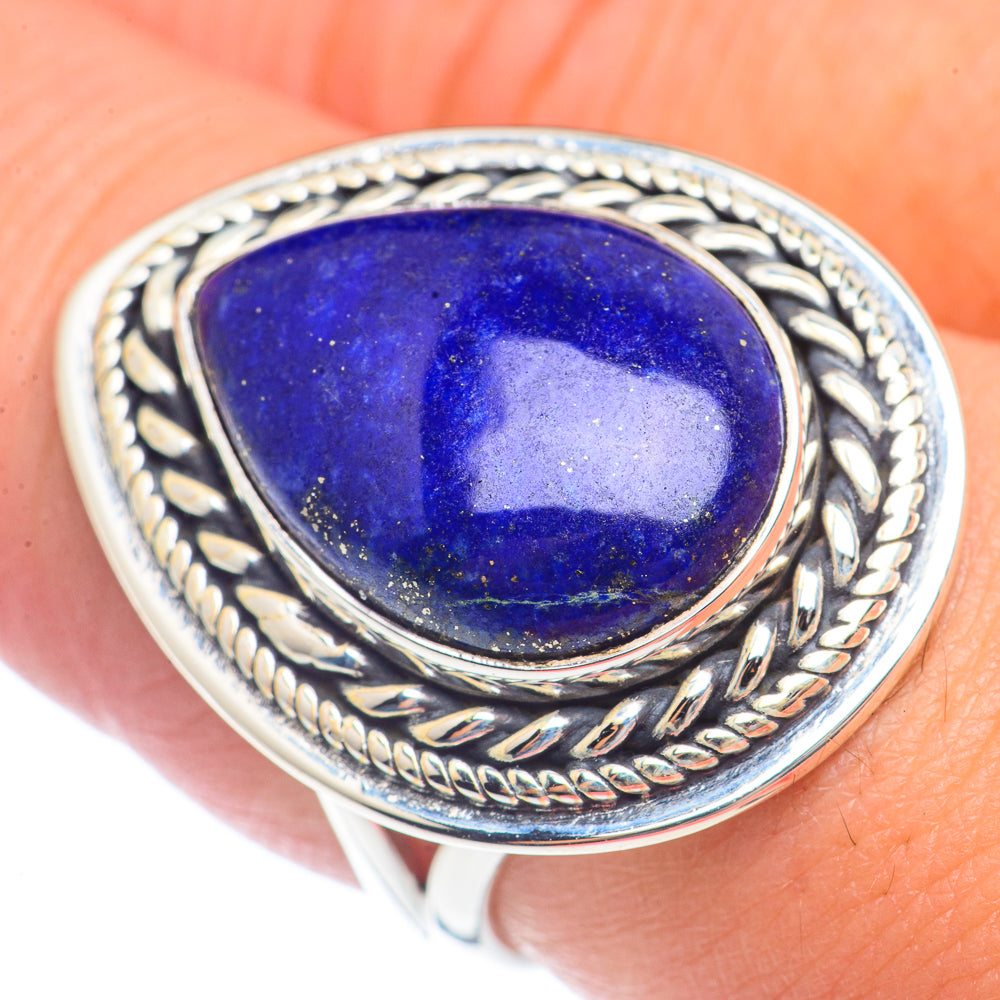 Lapis Lazuli Rings handcrafted by Ana Silver Co - RING72037