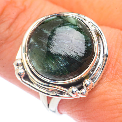 Seraphinite Rings handcrafted by Ana Silver Co - RING72041