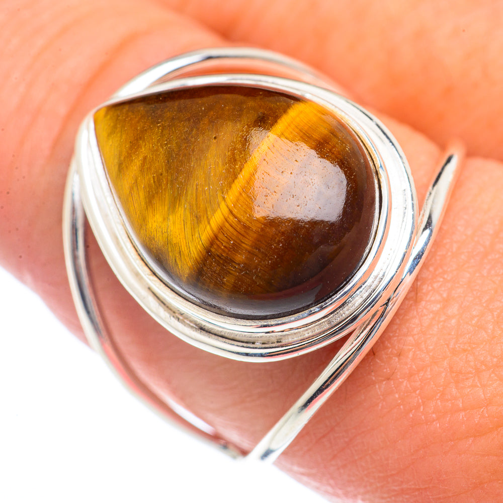 Tiger Eye Rings handcrafted by Ana Silver Co - RING72045