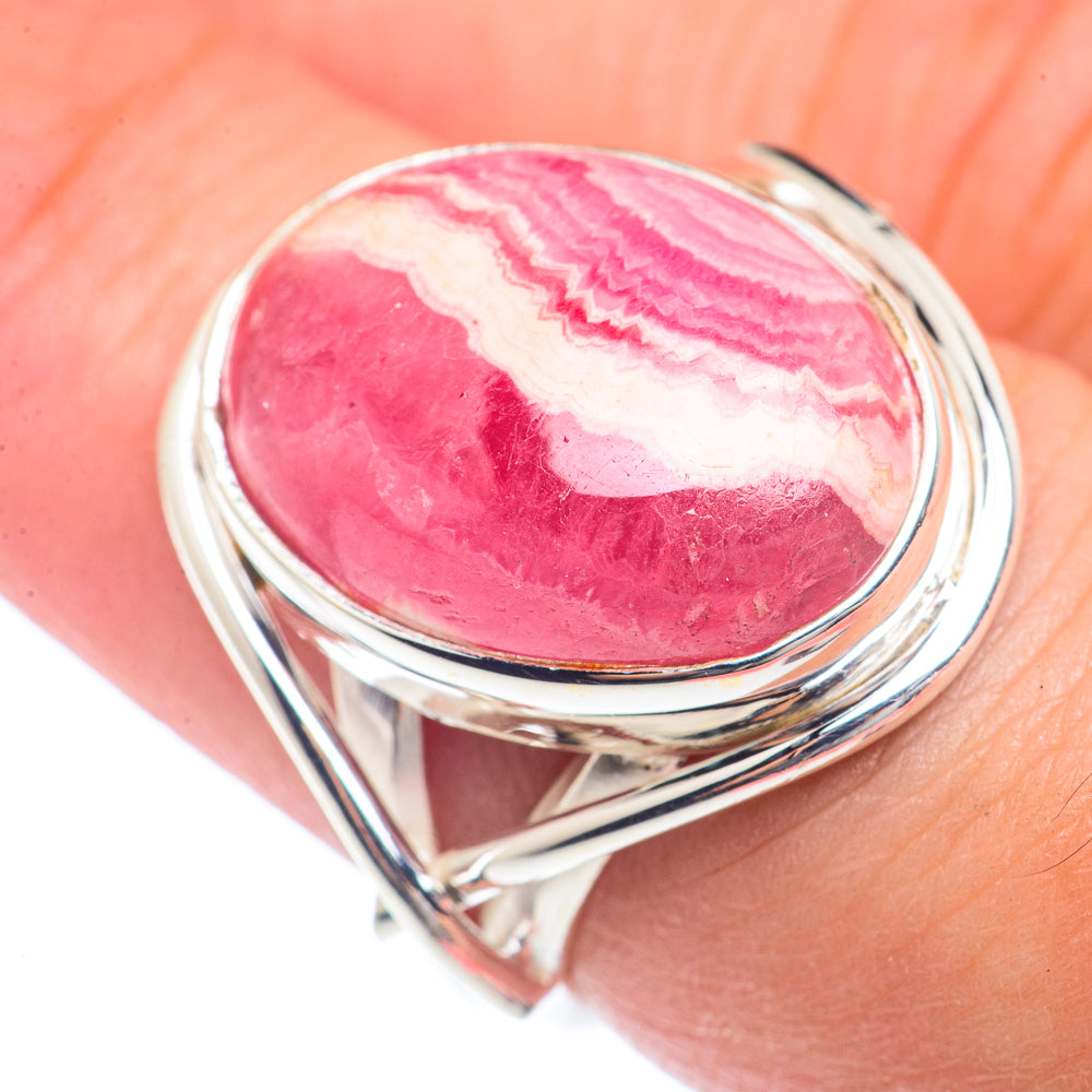Rhodochrosite Rings handcrafted by Ana Silver Co - RING72051